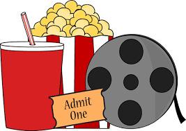 film reel and popcorn