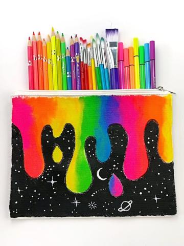 colorful pencil pouch